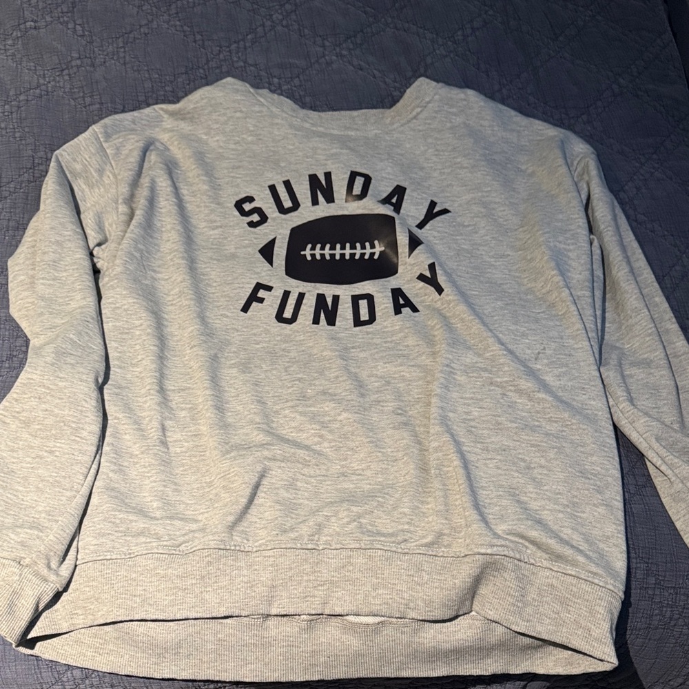 Gray 'Sunday Funday' Sweatshirt
